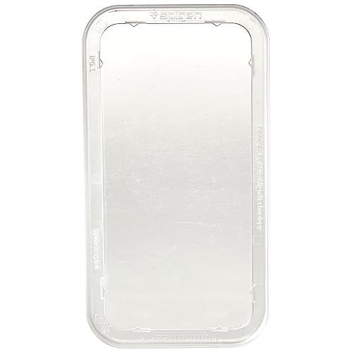 Spigen Alm Glass FC iPhone 14/13 Pro/13 szkło hartowane czarna ramka z ramką montażową AGL03725 (1 Stück, Apple iPhone 1...