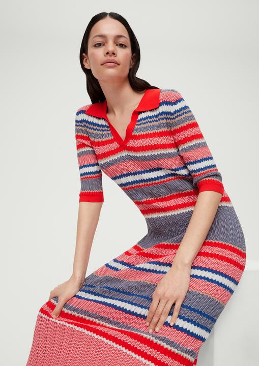 Produktbild s.Oliver Kleid Midikleid mit Streifenmuster (46)