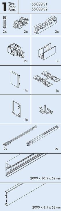 Produktbild HAWA Komplett-Set -PORTA 40 GE