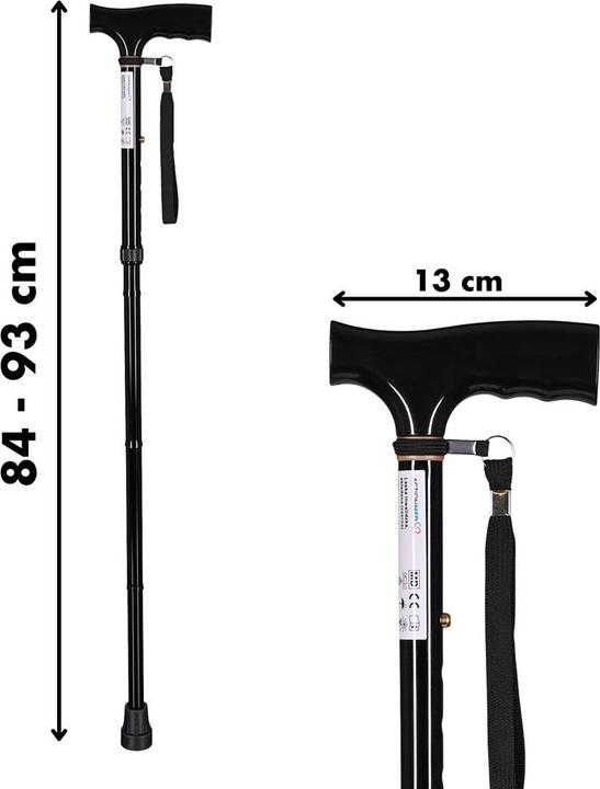 Produktbild AIV Laska inwalidzka składana (czarna)