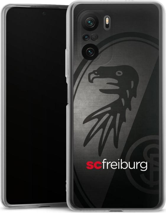 Produktbild DeinDesign Silikon Hülle für Xiaomi Poco F3 Handyhülle Case Smartphone Schutzhülle Metallic Look Offizielles (Xiaomi Poco F3)