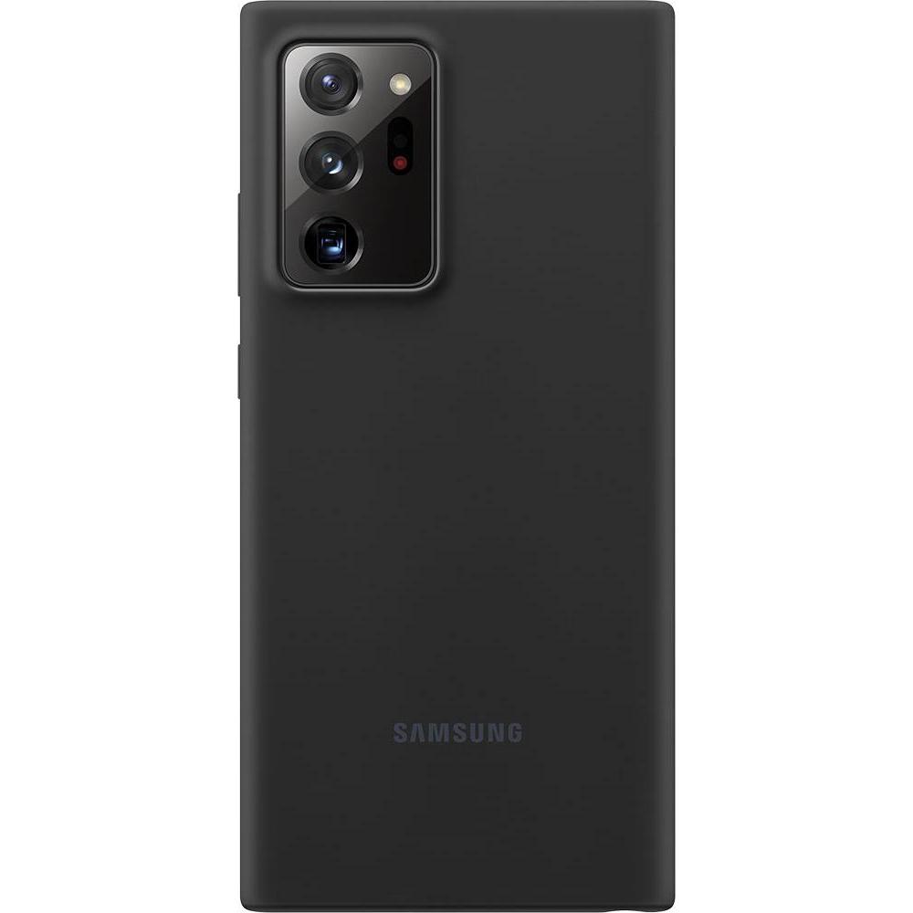 Samsung Silicone Cover (Samsung Galaxy Note 20 Ultra), Smartphone Hülle, Schwarz