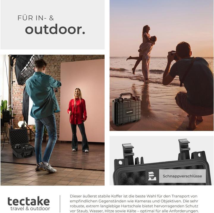 Produktbild tectake Fotokoffer Universalbox (Fotokoffer, 4.40 l)