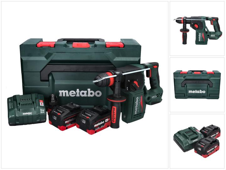 Actual product image Metabo KH 18 LTX BL 24 Q Battery combi hammer 18 V 2.2 J + 2x battery 8.0 Ah + charger + metaBOX (Rechargeable battery operated)