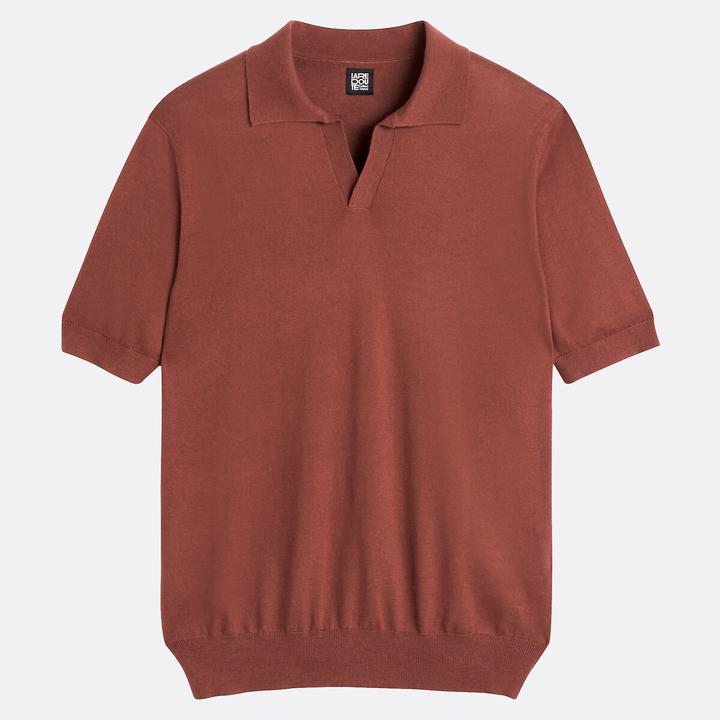 Immagine prodotto La Redoute Collections Kurzärmeliges Poloshirt mit V-Ausschnitt (S)
