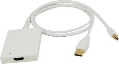 Immagine prodotto LogiLink Mini DisplayPort USB Audio a HDMI (Audio, Mini DP)