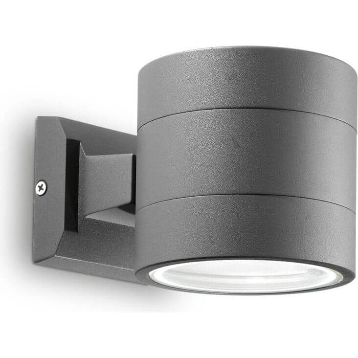 Ideal lux, Gartenbeleuchtung, SNIF ROUND Wandleuchte G9 dimmbar Anthrazit IP54 061467 (G9, IP54)
