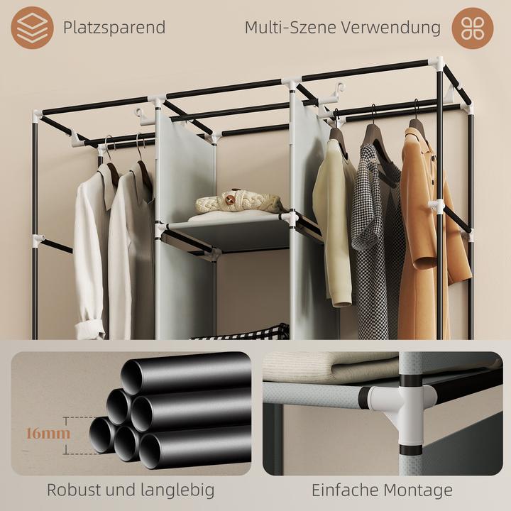Image du produit Homcom Armoire en tissu (125 x 43 x 162,5 cm)