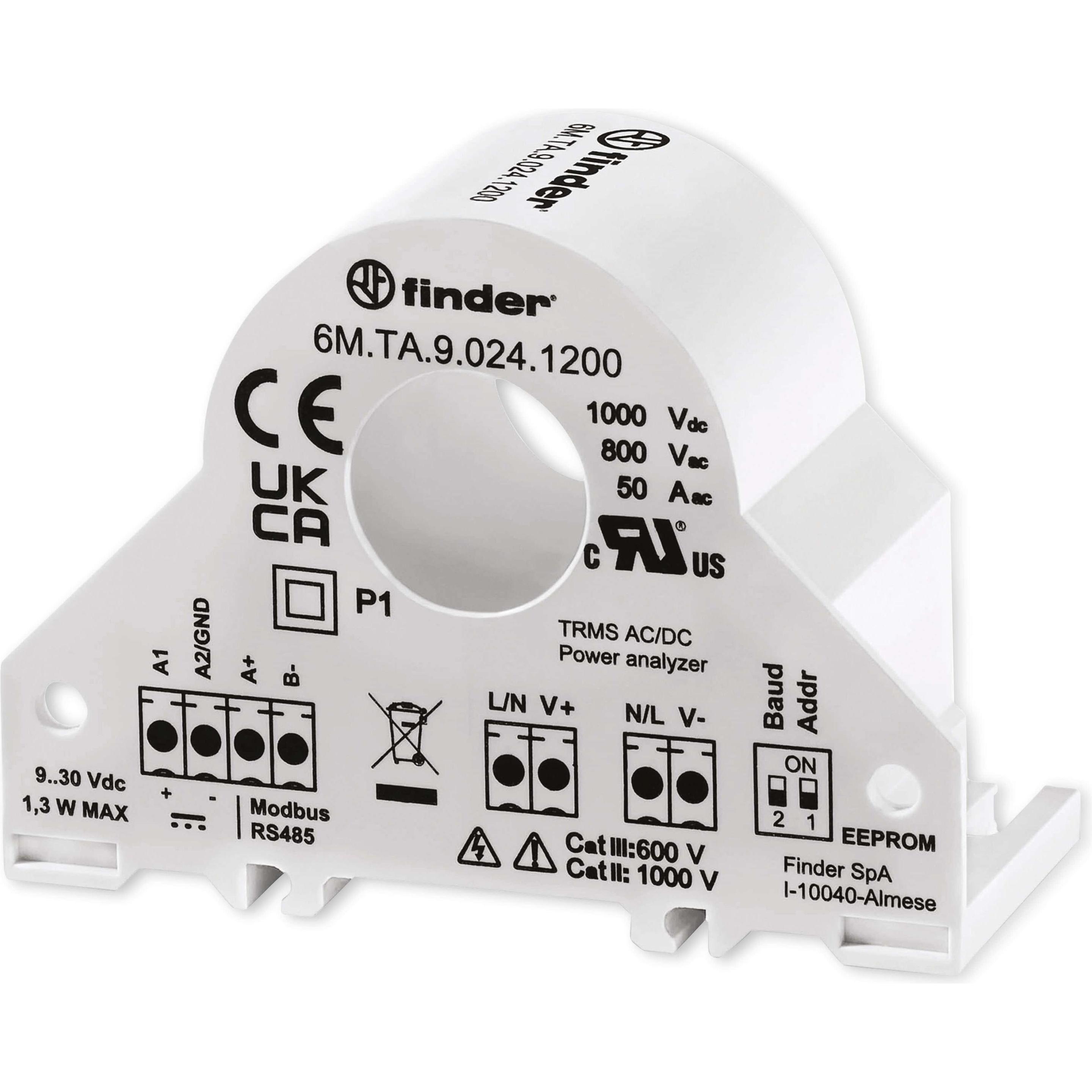 Finder Messwandler 6M.TA.9.024.1200, 50 A, Relais