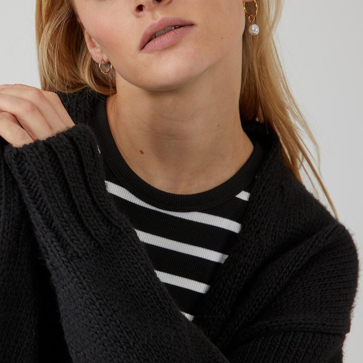 Produktbild La Redoute Collections Strickjacke aus Grobstrick (L)
