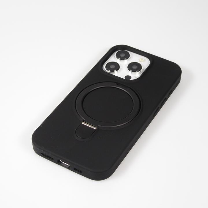Actual product image PhoneLook Silicone matt MagSafe cover with retaining ring (Apple iPhone 14 Pro Max)