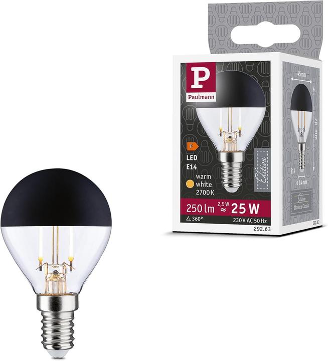 Produktbild Paulmann Tropfen mit Kopfspiegel (E14, 250 lm, 1x)