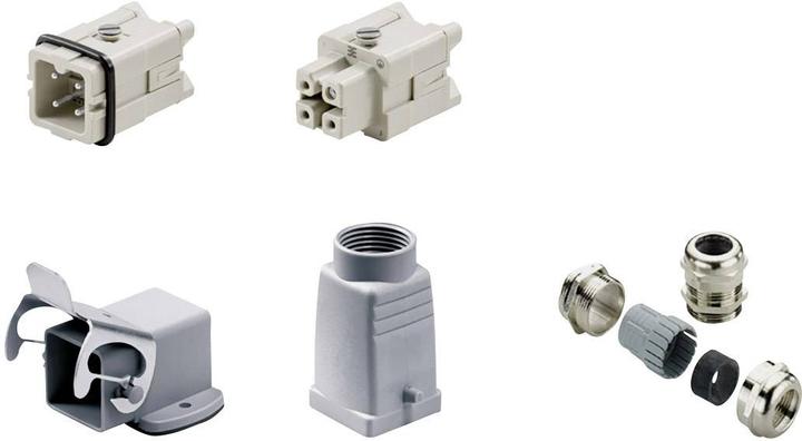 Weidmüller Connector set IndSt 3p, Met. 1712580000