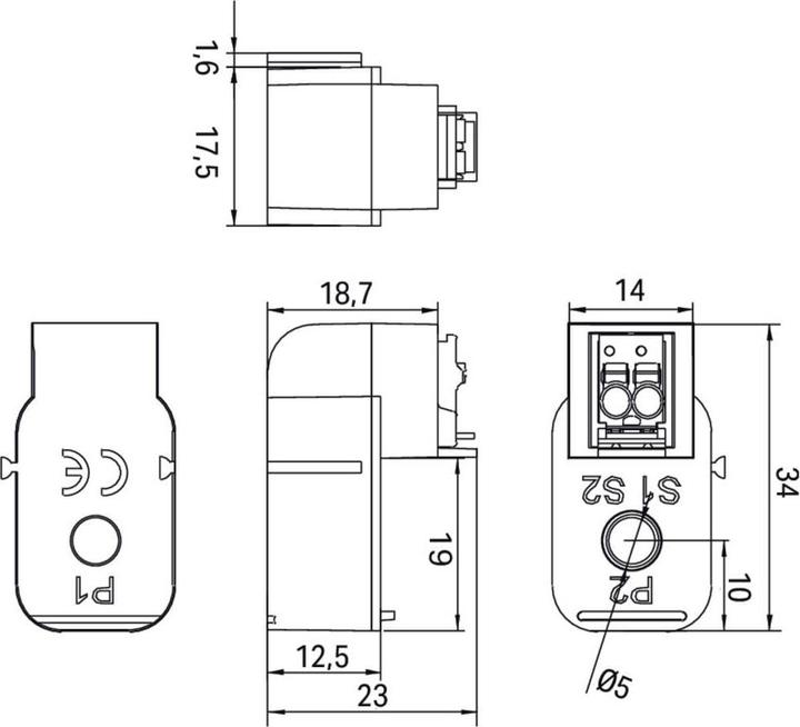 Actual product image Wago Plug-on current transformer