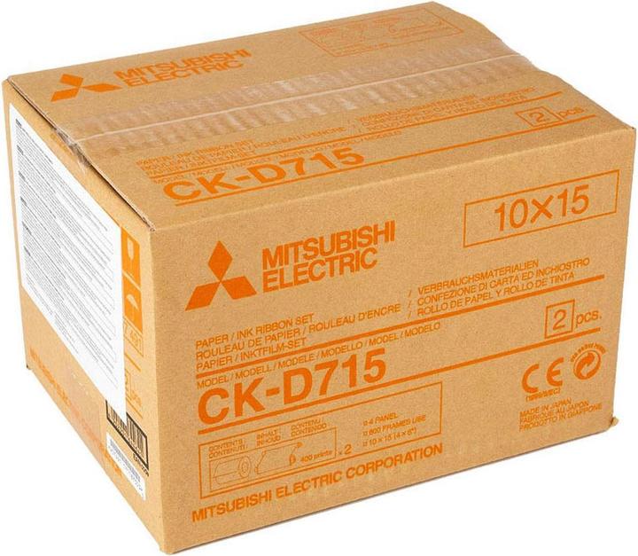 Actual product image Mitsubishi Electric CK-D 715 10x15 cm 2x 400 prints (10 x 15 cm, 800 x)
