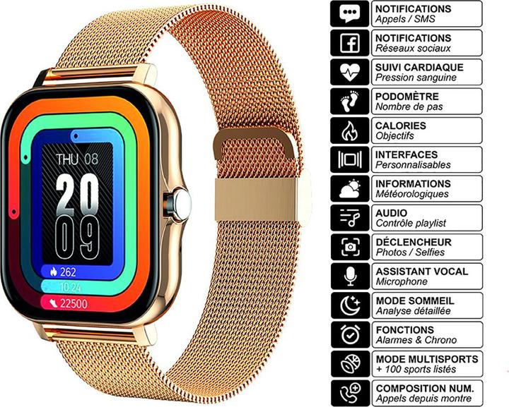 Actual product image Avizar AVJ-FE653 Smartwatch (40 mm)