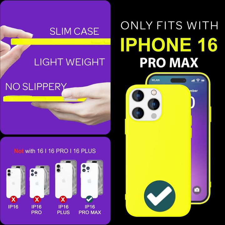 Produktbild Nalia Neon Silikon Hülle (Apple iPhone 16 Pro Max)