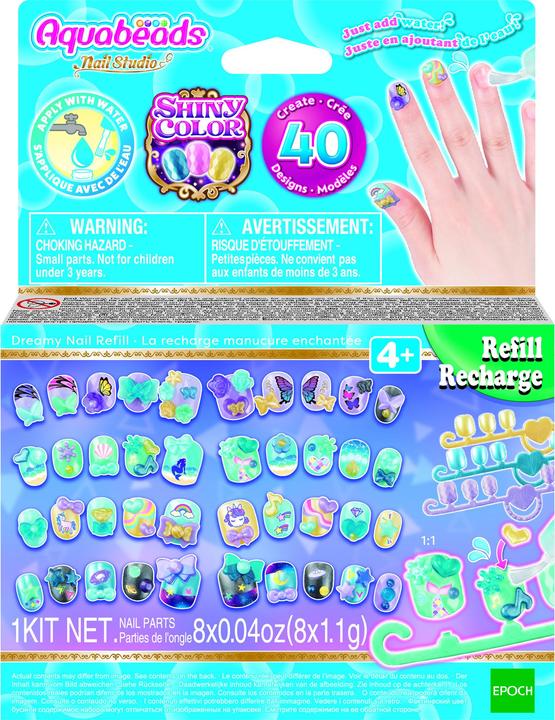 Actual product image Epoch Fingernails Refill Set blue/green