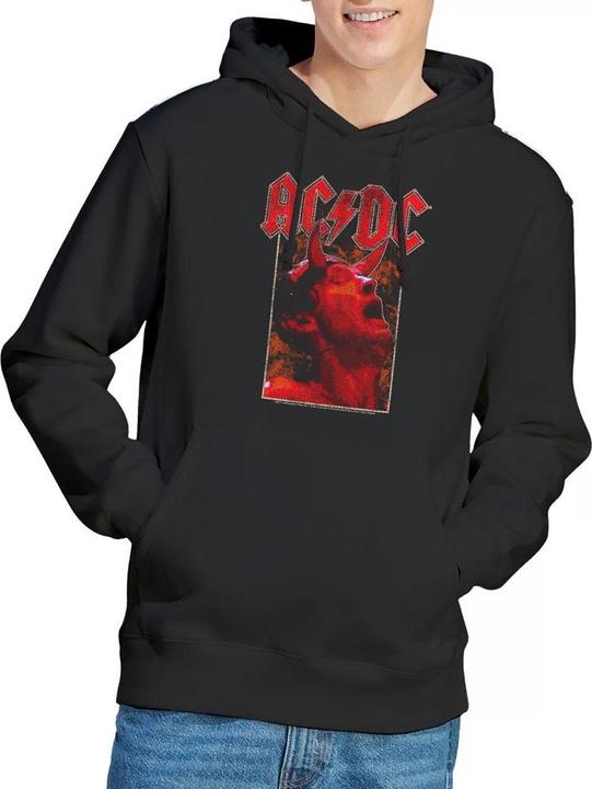 Immagine prodotto AC/DC Horns Felpa con Cappuccio Uomo (XXL)