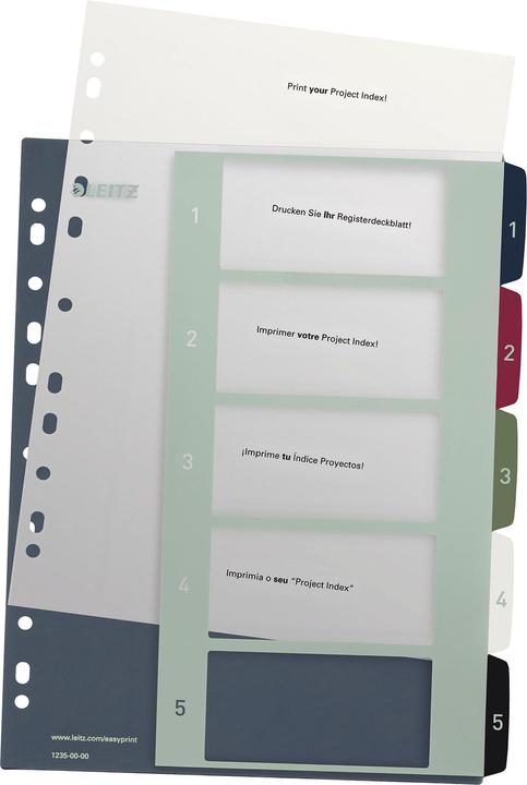 Produktbild Leitz STYLE - PC-beschriftbares Register