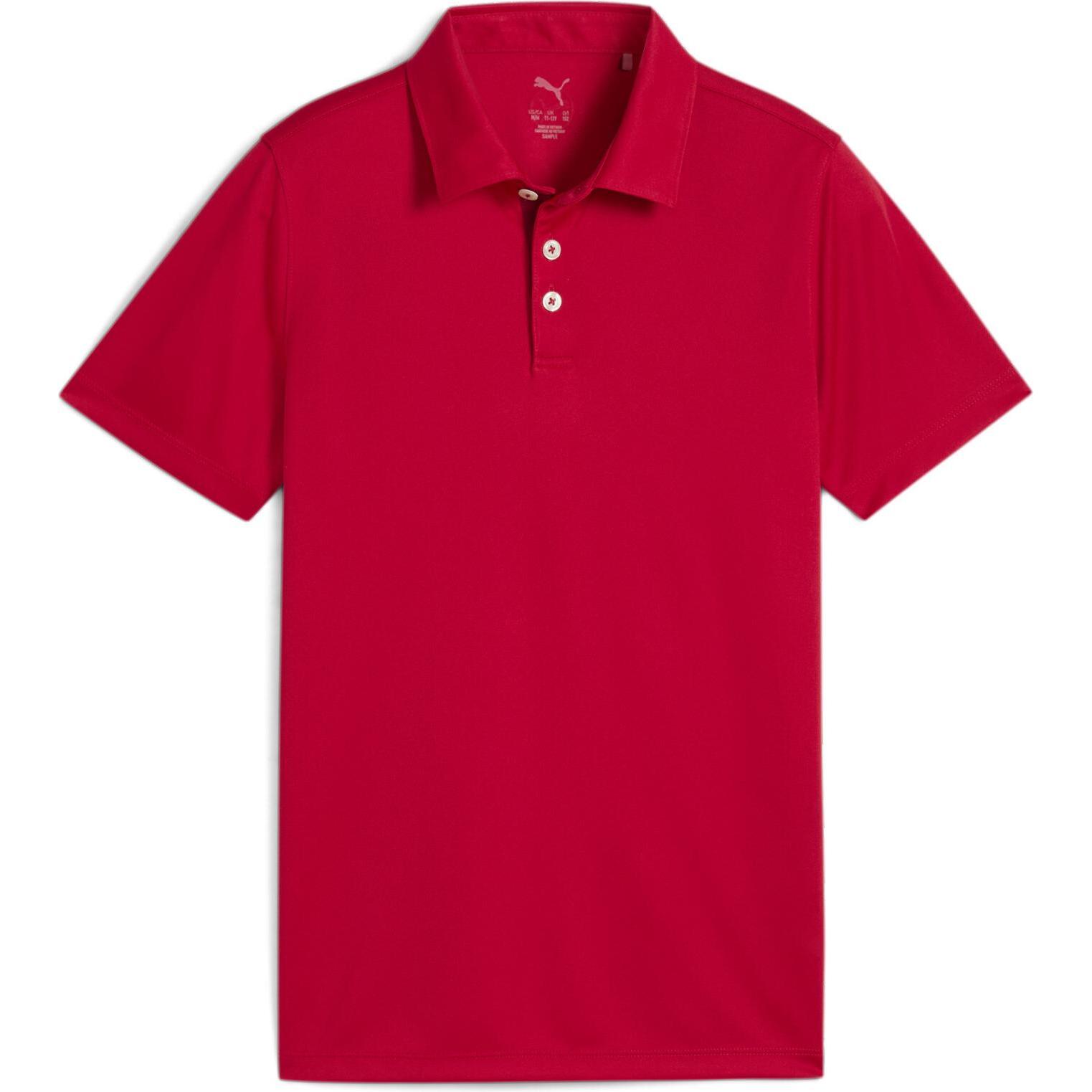 Puma, Jungen, Shirt, Boys Pure 2.0 Polo, Rot, (128)