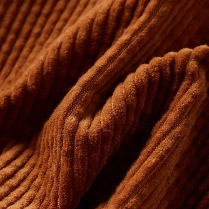 Immagine prodotto vidaXL Gonna per bambini con tasche in velluto a coste cognac 92,Materiale: 100 (92)