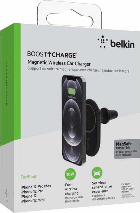 Actual product image Belkin Magnetic Wireless Car Charger