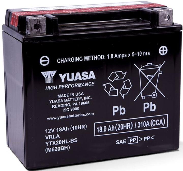 Actual product image Yuasa YTX20HL-BS (12 V, 18.90 Ah, 310 A)