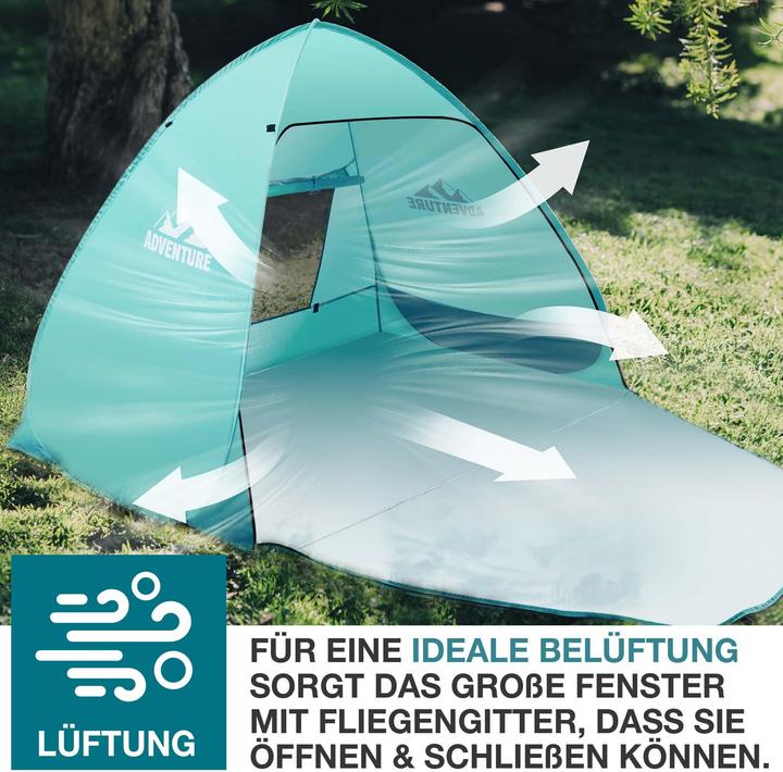 Image du produit Jamb Pop-Up Strandmuschel (Tente de plage, 3 kg, 3 personnes)