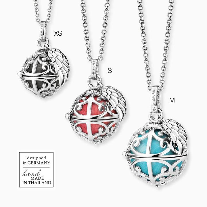 Image du produit Engelsrufer Boule de cristal avec aile (Argent sterling 925 rhodié)