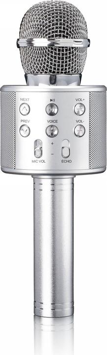 Image du produit Lenco Karaoke-Mikrofon mit Bluetooth-Lautsprecher, USB- und Micro SD-Player