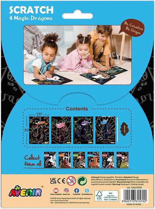 Image du produit Avenir AVE Scratch-4 Dragons magiques