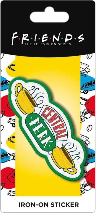 Actual product image Friends Embroidered Iron-On Patch Central Perk (1 x)