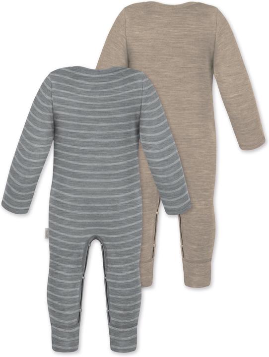 Actual product image Normani 2-pack baby merino romper "Tangoio" - 9595 (74)