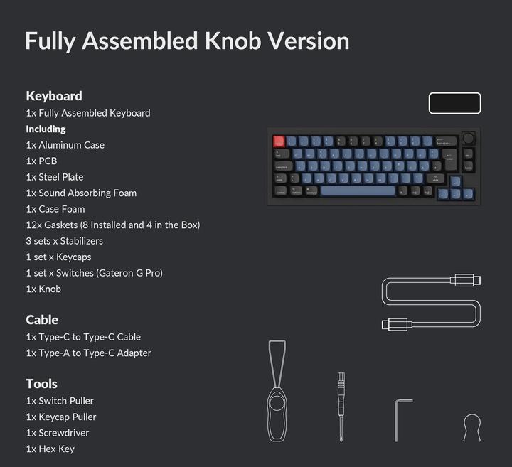 Immagine prodotto Keychron Q2 Knob Version (CH, Cablato)