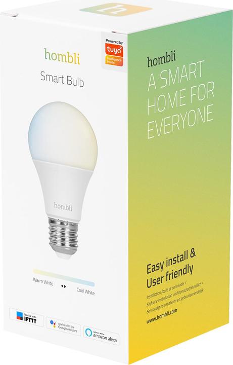 Actual product image Hombli Smart Bulb CCT (E27, 9 W, 800 lm, 1 x, F)