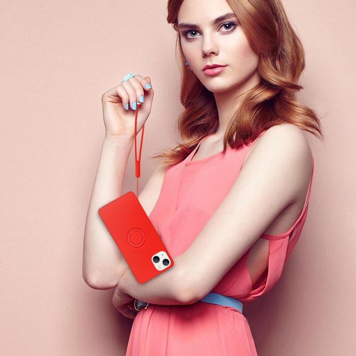 Produktbild Cadorabo Hülle für Apple iPhone 14 im TPU Liquid Ring Silicone Case Style (Apple iPhone 14)