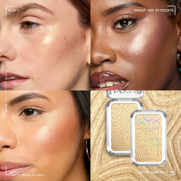 Actual product image NYX Professional Make-Up Nyx Highlight Contour (25 Butta Than Gold, butta than gold, Bronzer, Highlighter, 5 g)