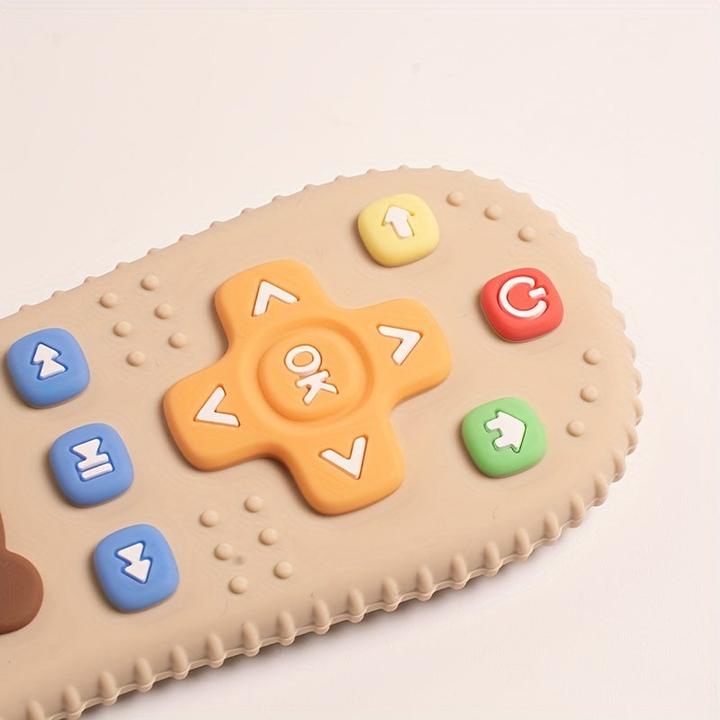 Image du produit Activity Board Jouet de dentition pour bébé en silicone en forme d'ourson, jouet de dentition pour bébé en
