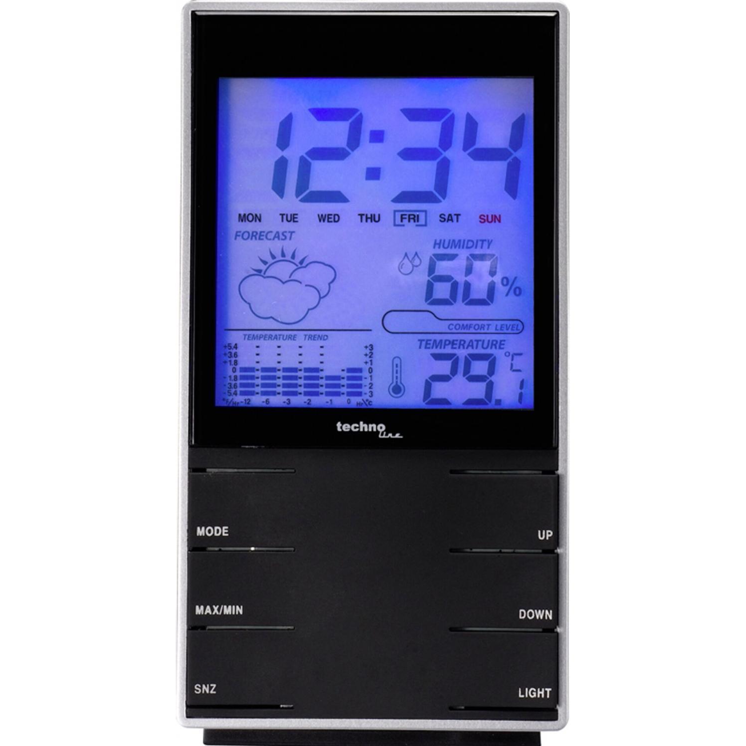 Technoline Ws 9120, Wetterstation, Schwarz