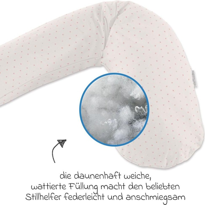 Produktbild Theraline Stillkissen "Das Original" mit Polyester Hohlfaser Füllung inkl. Bezug 190 cm (190 cm)