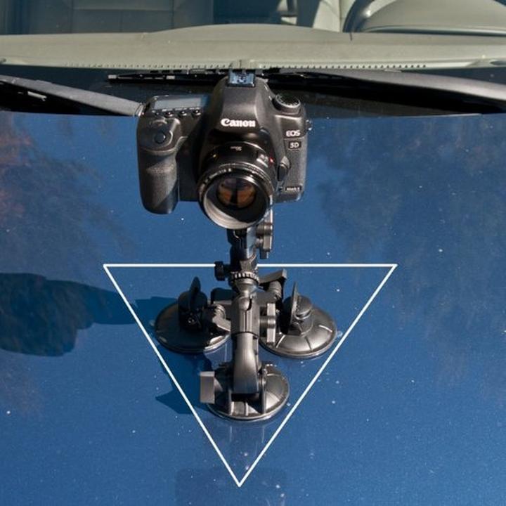 Actual product image Delkin Fat Gecko Triple Suction Cup Mount (Mounting bracket)