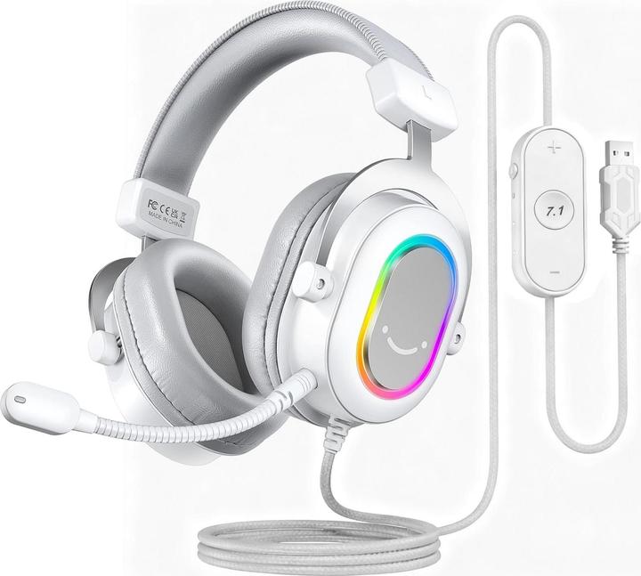 Fifine Gaming Headset mit Mikrofon, Surround Sound, USB (Cable)