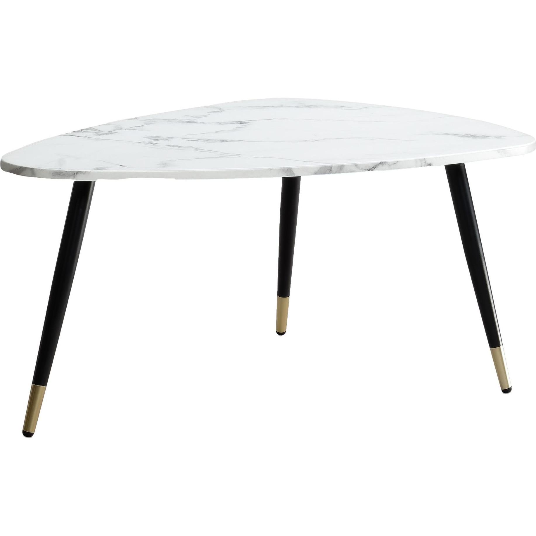 FineBuy, Couchtisch + Beistelltisch, Dreibein (90 x 60 x 41 cm)