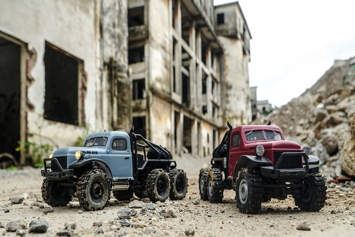 Immagine prodotto RocHobby Crawler in scala ATLAS 6x6, blu, 1:18, RTR (RTR pronto all'uso)