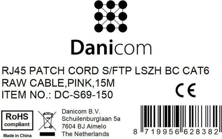 Produktbild Dsit CAT 6 Netzwerkkabel LSOH (S/FTP, CAT6, 15 m)