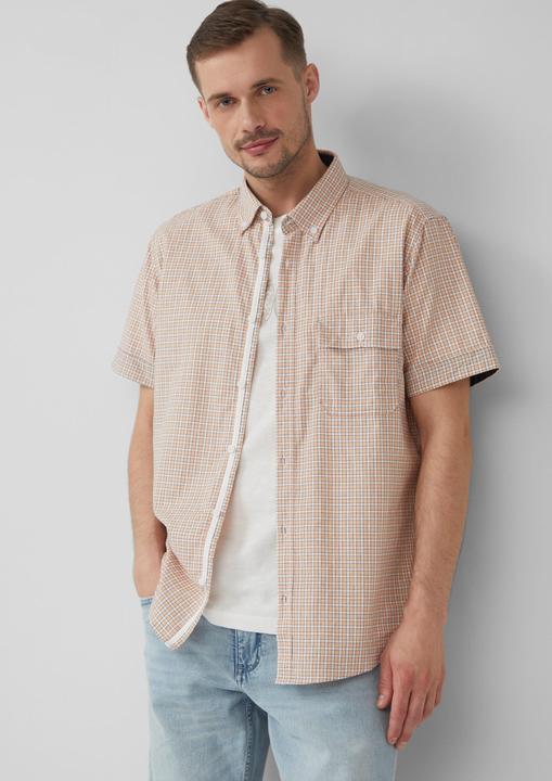 Image du produit S.Oliver Hemd Regular Fit: Kariertes Hemd aus Baumwolle mit Button-Down-Kragen (L)