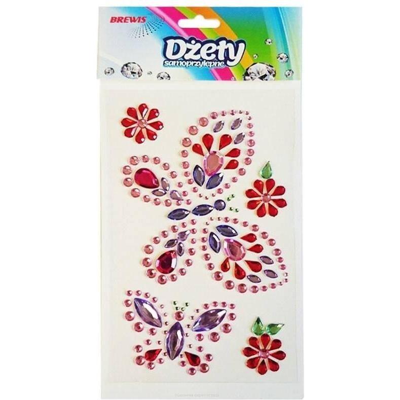 Brewis Selbstklebende Strasssteine ​​Schmetterlinge