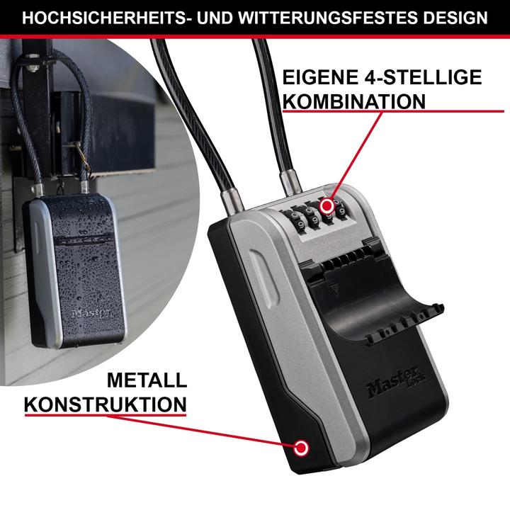 Immagine prodotto Master Lock Cassetta portachiavi con staffa rimovibile 5482EURD