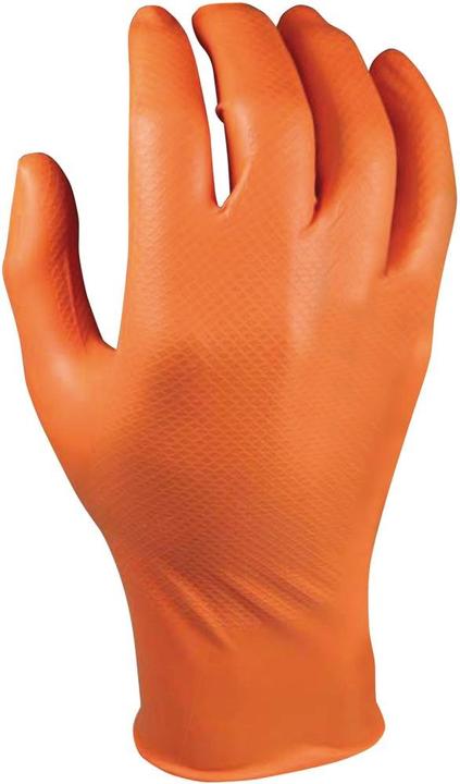M-Safe Disposable nitrile gloves Grippaz 246OR, 50 pcs in a box, 0.15mm thick, orange, 10 / XL